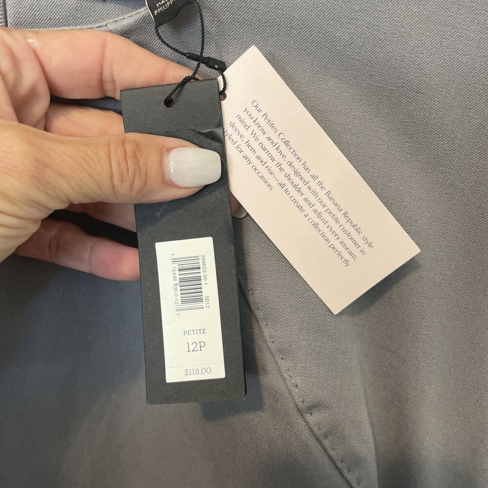Banana Republic NWT Bistretch Sheath Pencil Dress 12P Office Siren Quiet Luxury - Picture 2 of 6
